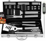 Notre test du Kit Plancha 21Pcs en Acier Inoxydable Robuste  – Outil de Barbecue